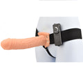 Loving Joy – Strap On Hollow Vibrante 8 Pollici Vanilla con Imbracatura