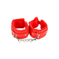 Bound to Please Furry Plush Wrist Cuffs Red – Polsini Bondage Furry Rossi