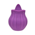 Loving Joy Rose Licking Clitoral Vibrator – Vibratore Clitorideo a Forma di Rosa con Lingua (Viola)