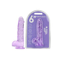 Loving Joy Dildo Realistico 16,5 cm con Palle e Ventosa – Viola