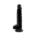 Loving Joy Dildo Realistico 21,5 cm con Palle e Ventosa – Nero