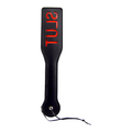 Bound to Please SLUT Spanking Paddle Black – Paddle Bondage con Impronta