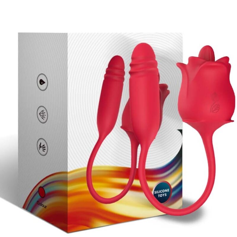 ARMONY - 3-IN-1 PINK, STIMULATOR, SUCTION AND UP&DOWN WITH RED TAIL ARMONY STIMULATORS