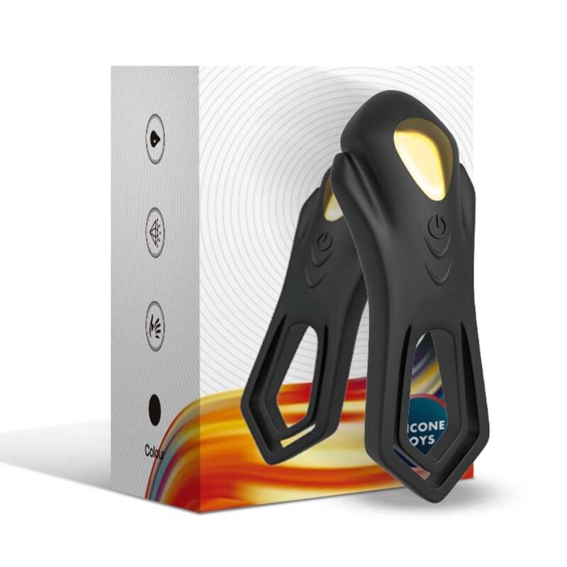 ARMONY - ROADSTER VIBRATOR DOUBLE RING REMOTE CONTROL BLACK ARMONY FOR HIM