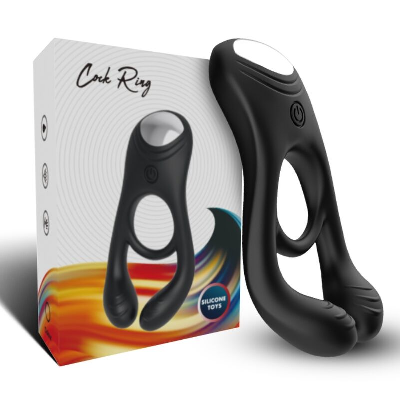 ARMONY - VEYRON DOUBLE VIBRATOR RING TOY FOR COUPLES BLACK ARMONY FOR HIM