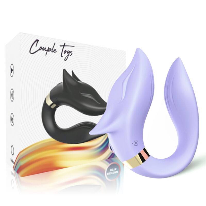 ARMONY - FOX VIBRATOR FOR COUPLES REMOTE CONTROL PURPLE ARMONY FOR COUPLES