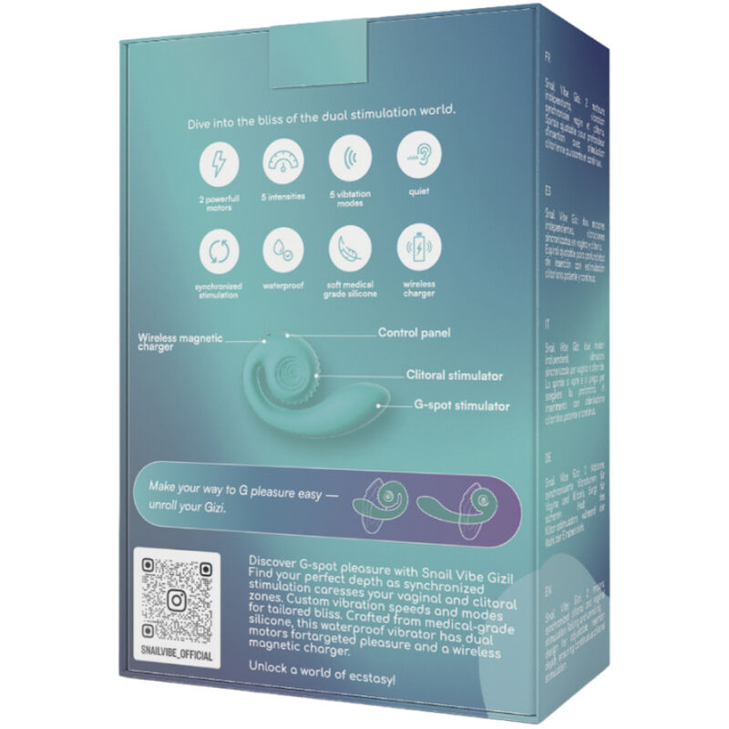 SNAIL VIBE - GIZI DUAL STIMULATOR TIFFANY SNAIL VIBE