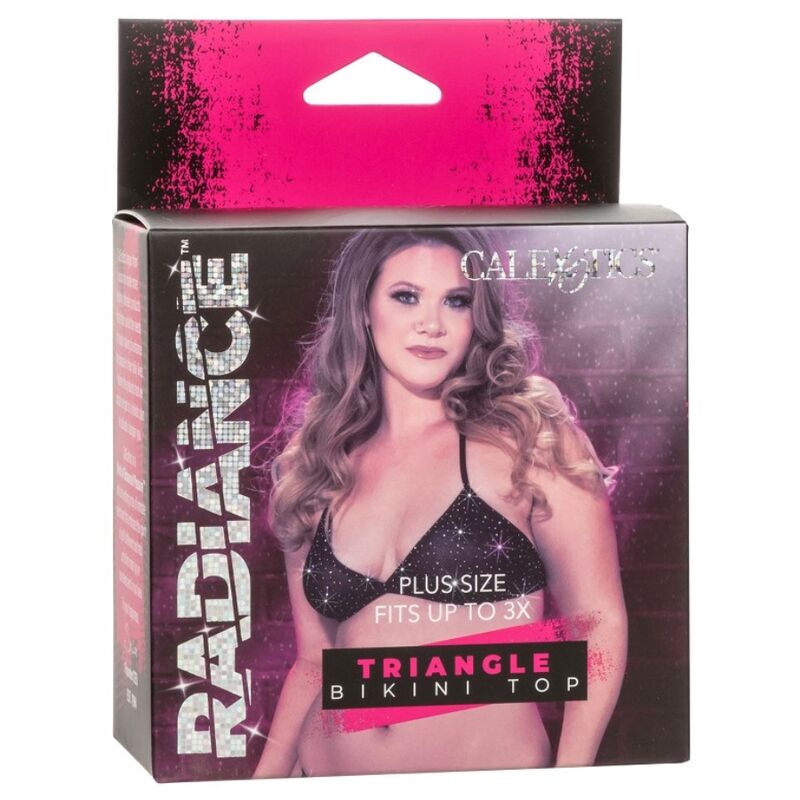 CALEXOTICS - RADIANCE TRIANGLE BIKINI TOP RHINE PLUS SIZE CALEXOTICS