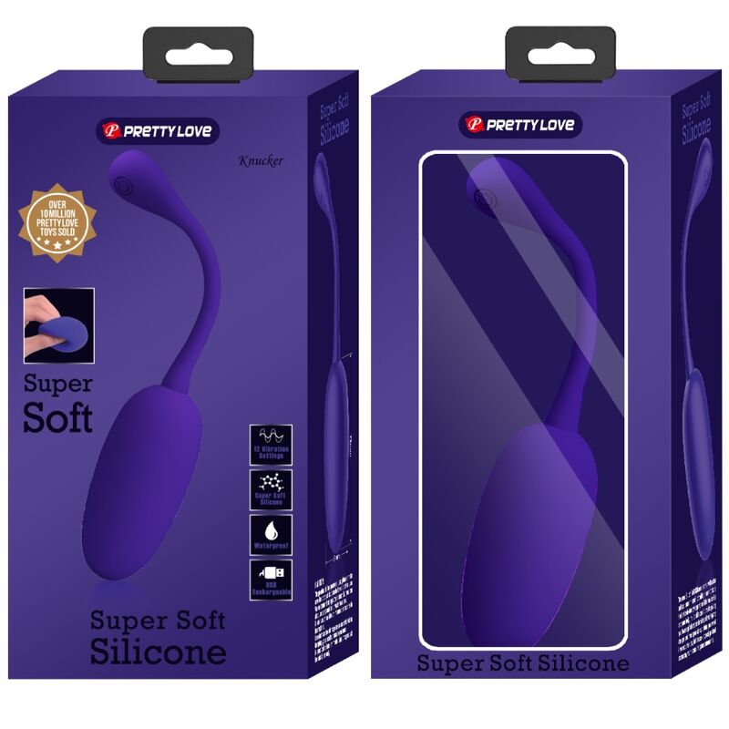 PRETTY LOVE - KNUCKER PURPLE RECHARGEABLE VIBRATING EGG PRETTY LOVE FLIRTATION