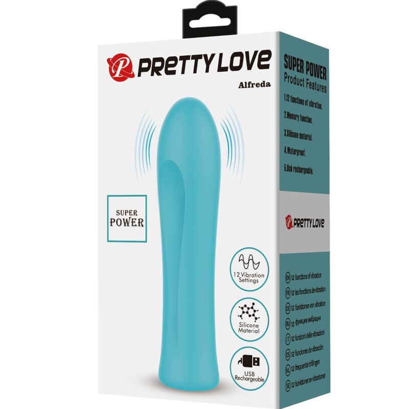 PRETTY LOVE - ALFREDA SUPER POWER VIBRATOR AQUA GREEN PRETTY LOVE FLIRTATION