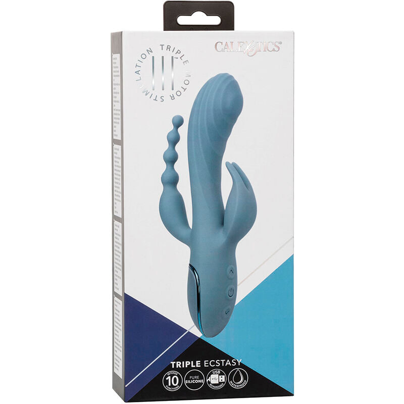 CALEXOTICS - VIBRATOR TRIPLE ECSTASY GREY CALEXOTICS