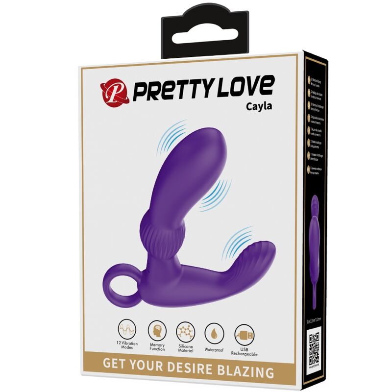 PRETTY LOVE - CAYLA ANAL VIBRATOR MASSAGER LILA PRETTY LOVE