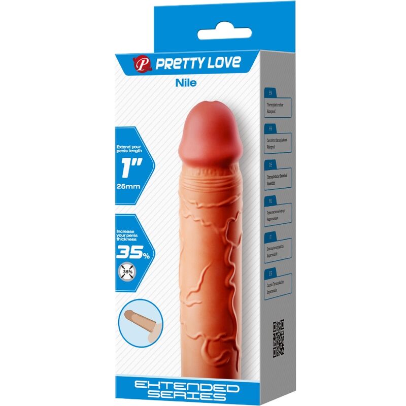 PRETTY LOVE - NILE PENIS EXTENDER COVER FLESH PRETTY LOVE PARTY UP