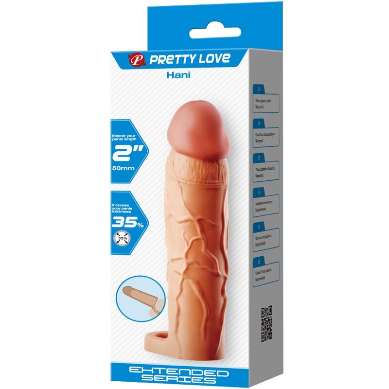 PRETTY LOVE - CHANE PENIS EXTENDER COVER FLESH PRETTY LOVE PARTY UP