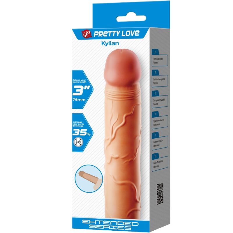 PRETTY LOVE - KYLIAN PENIS EXTENDER COVER FLESH PRETTY LOVE PARTY UP