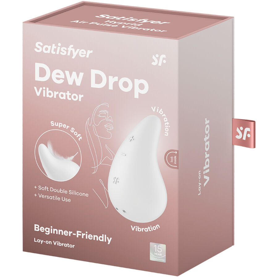 SATISFYER - DEW DROP VIBRATOR LAY-ON WHITE SATISFYER LAYONS