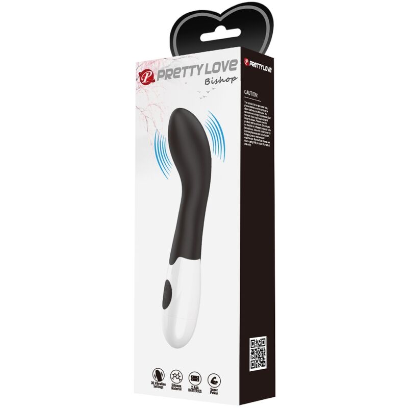 PRETTY LOVE - BISHOP G-SPOT VIBRATOR 30 MODES BLACK PRETTY LOVE FLIRTATION
