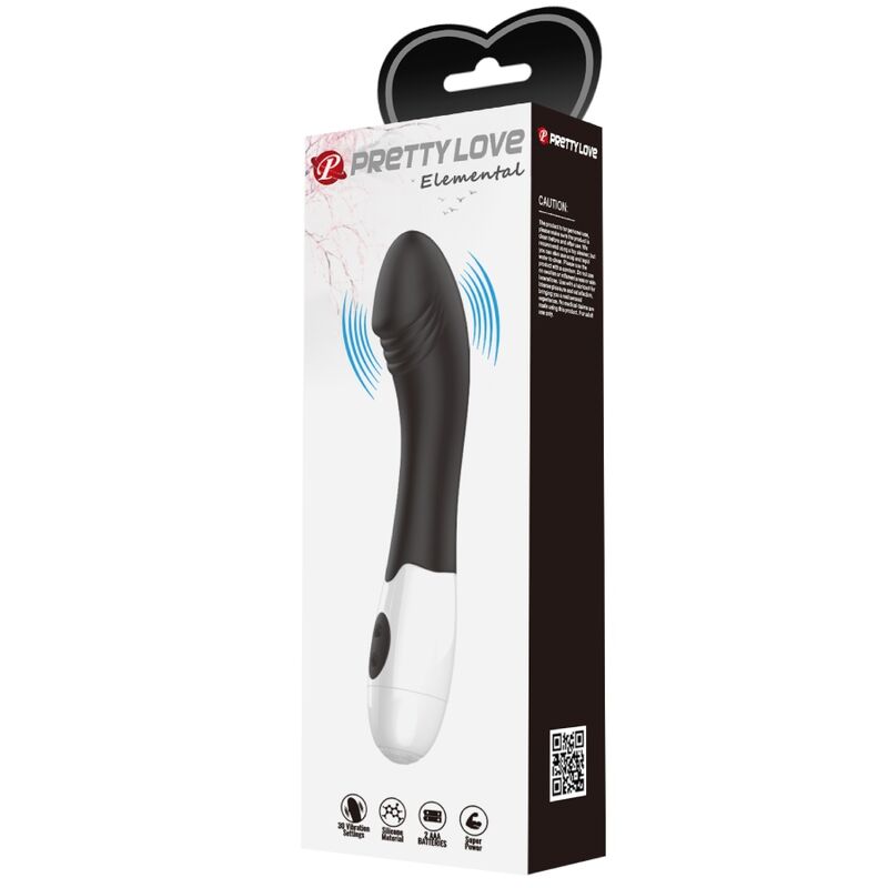 PRETTY LOVE - ELEMENTAL G-SPOT VIBRATOR 30 MODES BLACK PRETTY LOVE PARTY UP