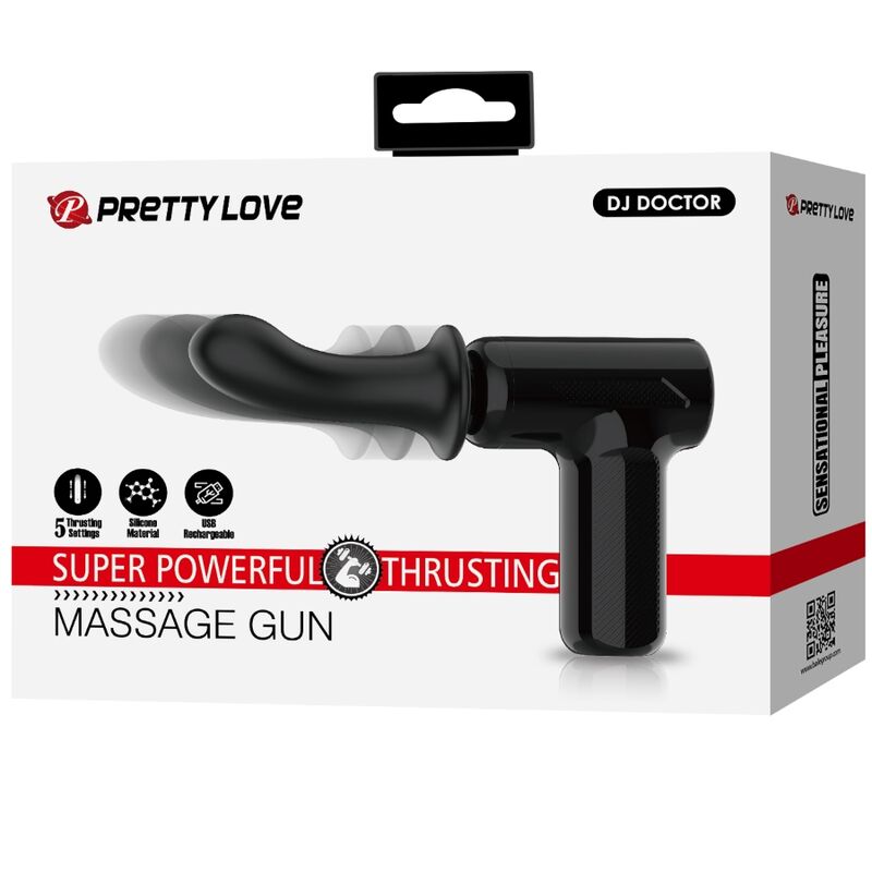 PRETTY LOVE - DJ DOCTOR MASSAGER 5 SETTINGS BLACK PRETTY LOVE C-TYPE