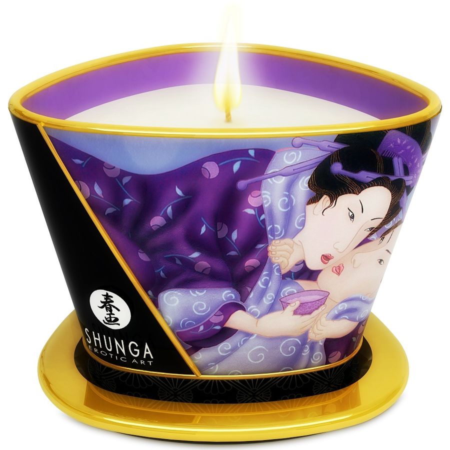 SHUNGA - MINI CARESS BY CANDELIGHT EXOTIC FRUITS MASSAGE CANDLE 170 ML SHUNGA CANDLES