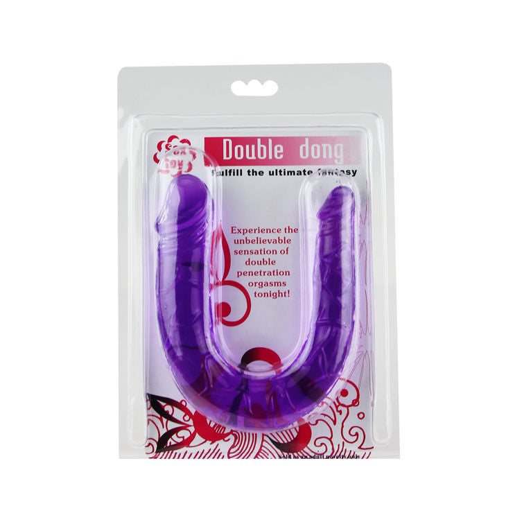 BAILE - DOUBLE DILDO IN LILAC FLEXIBLE JELLY BAILE ANAL