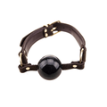 BOUND Nubuck Leather Solid Ball Gag – Bavaglio in Pelle con Palla Solida per Bondage