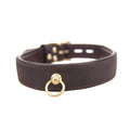 BOUND Nubuck Leather Choker con O-Ring – Collare in Pelle di Lusso per Bondage