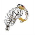 Impound Corkscrew Male Chastity Device con Penis Plug – Dispositivo di Castità in Metallo