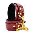 Bound to Please Red Wrist Cuffs – Polsini Rossi in Ecopelle Lucida