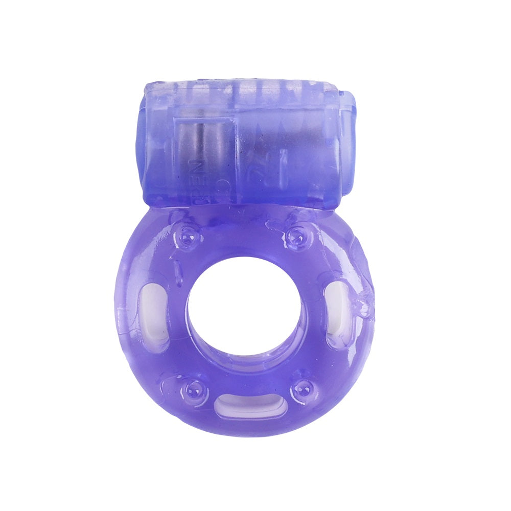 Rev-Rings Single Speed Vibrating Cock Ring – Anello Vibrante Viola per Coppie - Luxintime