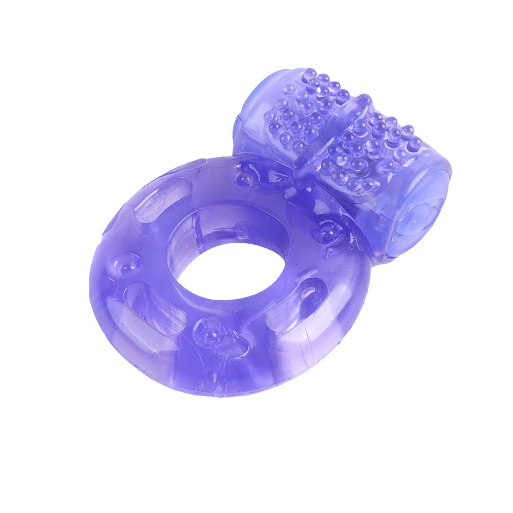 Rev-Rings Single Speed Vibrating Cock Ring – Anello Vibrante Viola per Coppie - Luxintime