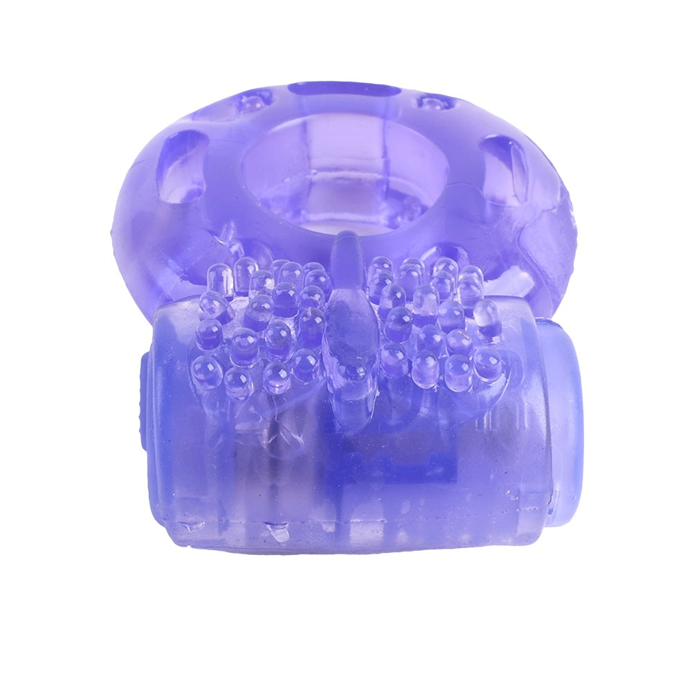 Rev-Rings Single Speed Vibrating Cock Ring – Anello Vibrante Viola per Coppie - Luxintime