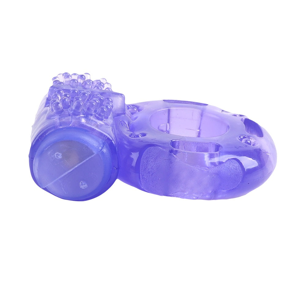 Rev-Rings Single Speed Vibrating Cock Ring – Anello Vibrante Viola per Coppie - Luxintime