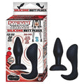 Dominant & Submissive – Kit Butt Plug in Silicone con Blindfold