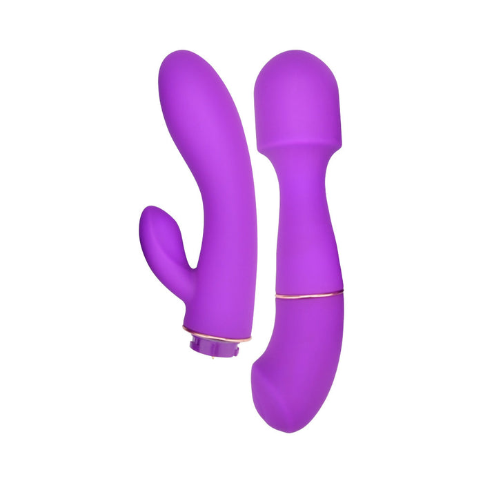 Loving Joy DUA Interchangeable Vibrator – Vibratore 2 in 1 con Testine Intercambiabili
