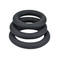 Loving Joy Thick Silicone Cock Rings (3 Pack) Grey – Anelli Fallici in Silicone