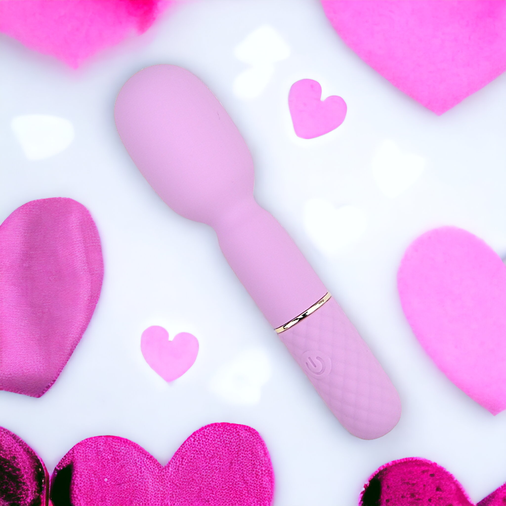 Nauti Petites 10 Speed Wand Vibrator – Mini Magic Wand 10 Funzioni in Silicone - Luxintime