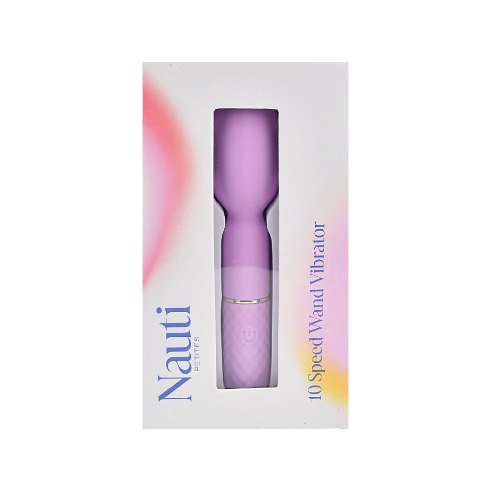 Nauti Petites 10 Speed Wand Vibrator – Mini Magic Wand 10 Funzioni in Silicone - Luxintime