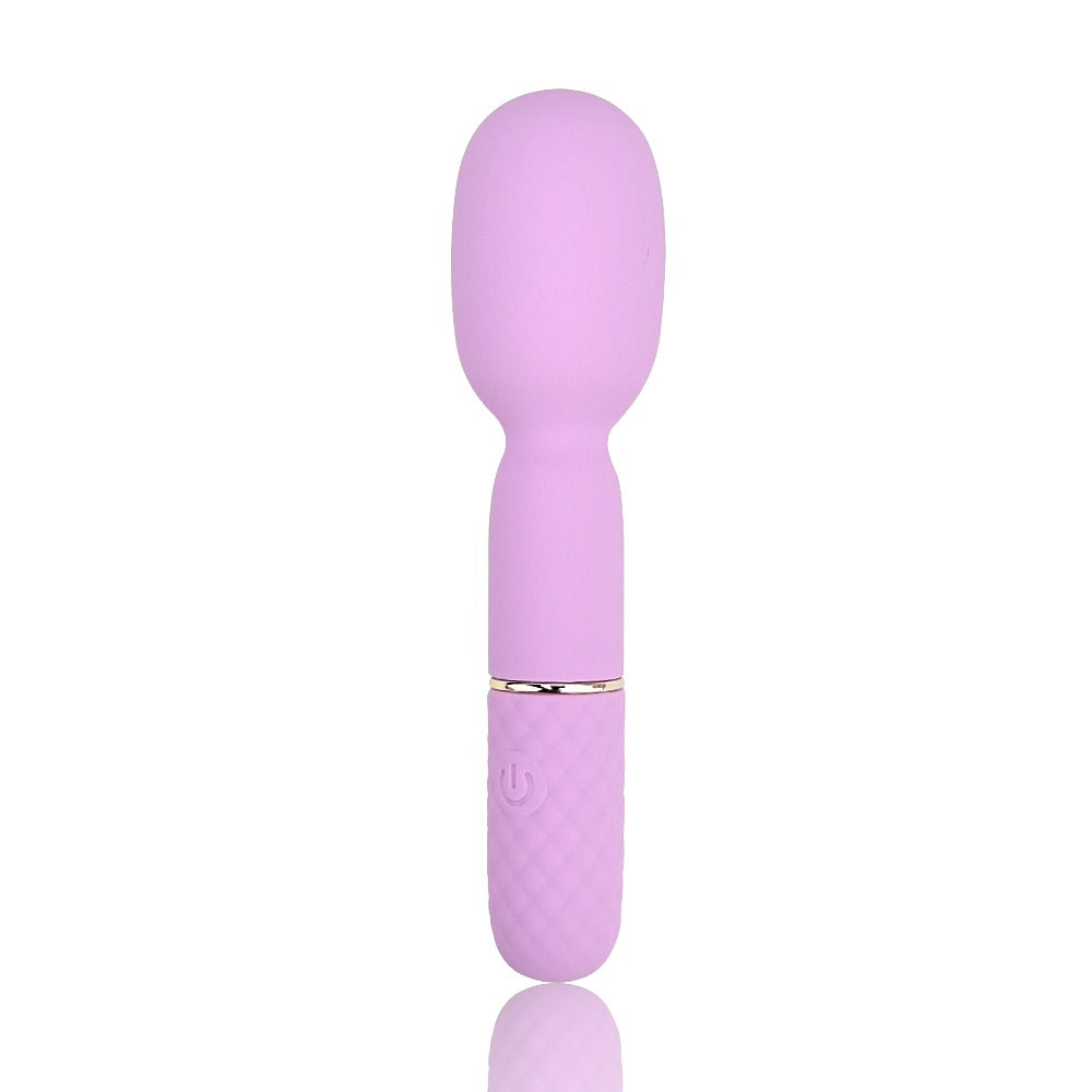 Nauti Petites 10 Speed Wand Vibrator – Mini Magic Wand 10 Funzioni in Silicone - Luxintime