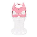 Bound to Play Maschera Gatto Rosa – Kitty Cat Face Mask in Pelle PU