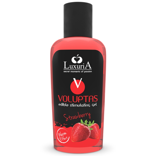 INTIMATELINE LUXURIA - GEL MASSAGGIO COMMESTIBILE EFFETTO RISCALDANTE VOLUPTAS - FRAGOLA 100 ML