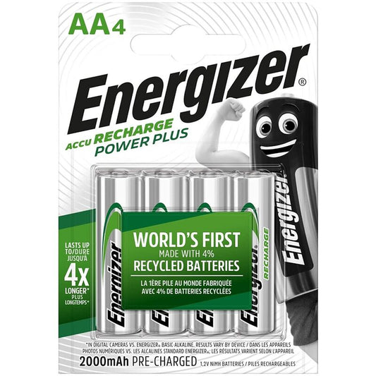 ENERGIZER - PILAS RECARGABLES AA4 BLÍSTER 4