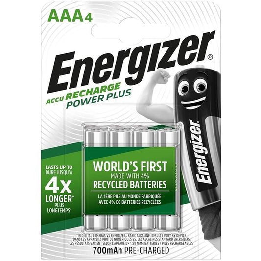 ENERGIZER - PILAS RECARGABLES AAA4 BLÍSTER 4