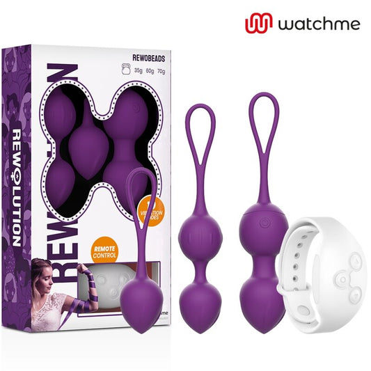 REWOLUTION - BOLAS VIBRADORAS REWOBEADS CONTROL REMOTO CON TECNOLOGÍA WATCHME