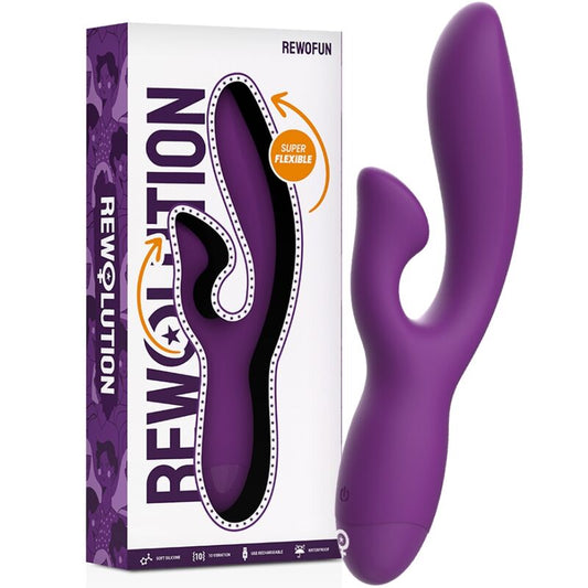 REWOLUTION - VIBRATORE FLESSIBILE REWOFUN CON CONIGLIO