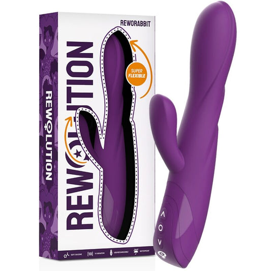 REWOLUTION - VIBRATORE FLESSIBILE REWORABBIT CON RABBIT