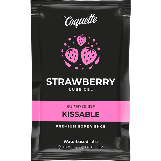 COQUETTE CHIC DESIRE - LUBRICANTE BESABLE A BASE DE AGUA DE FRESA DE BOLSILLO 10 ML