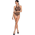 PASSION - MUJER BS087 MEDIAS NEGRAS DE CUERPO ENTERO TALLA ÚNICA