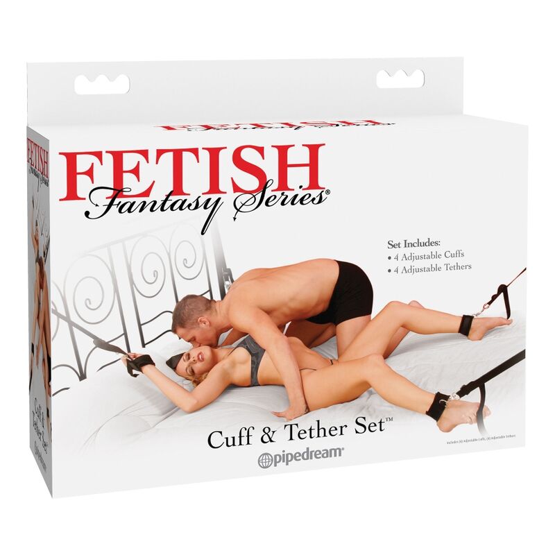 FETISH FANTASY CUFF AND TETHER SET PIPEDREAMS