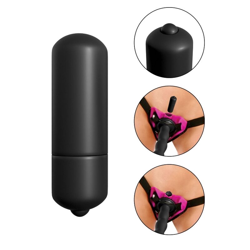 FETISH FANTASY SERIES - VIBRATING STRAP-ON SET PURPLE. FETISH FANTASY SERIES